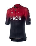 CASTELLI Koszulka kolarska z krótkim rękawem - TEAM INEOS 2019 - czarny/czerwony
