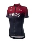 CASTELLI Koszulka kolarska z krótkim rękawem - TEAM INEOS 2019 LADY - czerwony/czarny