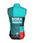 LE COL Kamizelka kolarska - BORA HANSGROHE 2022 - czerwony/czarny/zielony