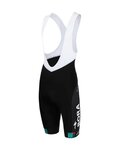 LE COL Krótkie spodnie kolarskie z szelkami - BORA HANSGROHE 2022 - czarny