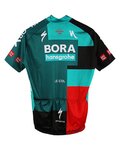 LE COL Koszulka kolarska z krótkim rękawem - BORA HANSGROHE 2022 - zielony/szary