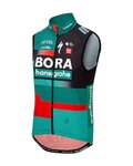 LE COL Kamizelka kolarska - BORA HANSGROHE 2023 REPLICA SPORT - zielony/czarny/czerwony