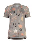 MALOJA Koszulka kolarska z krótkim rękawem - GANESM. AOP 1/2 LADY - szary