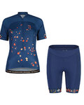 MALOJA Krótka koszulka kolarska i spodenki - TRECIMEM. - niebieski