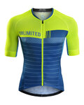 MONTON Koszulka kolarska z krótkim rękawem - PIONEER - zielony/niebieski