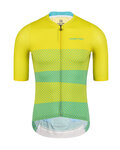 MONTON Koszulka kolarska z krótkim rękawem - SUU - jasnoniebieski/żółty