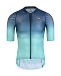 MONTON Koszulka kolarska z krótkim rękawem - SPACE - zielony/niebieski