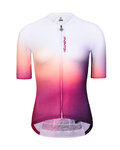 MONTON Koszulka kolarska z krótkim rękawem - TWILIGHT LADY - biały/czerwony