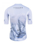 MONTON Koszulka kolarska z krótkim rękawem - ICEBERG  - biały/szary