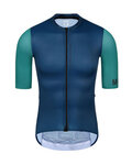 MONTON Koszulka kolarska z krótkim rękawem - CHECHEN - niebieski/zielony