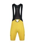 MONTON Krótkie spodnie kolarskie z szelkami - SKULL - żółty