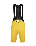 MONTON Krótkie spodnie kolarskie z szelkami - SKULL LADY - żółty