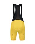 MONTON Krótkie spodnie kolarskie z szelkami - SKULL LADY - żółty