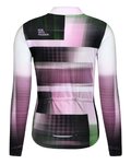MONTON Zimowa koszulka kolarska z długim rękawem - URBAN THERMAL LADY - czarny/fioletowy/jasnozielony
