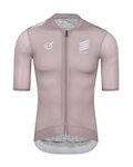 MONTON Koszulka kolarska z krótkim rękawem - SKULL III - różowy/biały