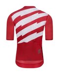 MONTON Koszulka kolarska z krótkim rękawem - SKULL III - biały/czerwony