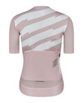 MONTON Koszulka kolarska z krótkim rękawem - SKULL HOLIDAY LADY - różowy/biały