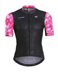 MONTON Koszulka kolarska z krótkim rękawem - CAMO DISGUISER - różowy/czarny