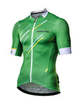 MONTON Koszulka kolarska z krótkim rękawem - COLORE PRIOGGIA - zielony