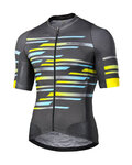 MONTON Koszulka kolarska z krótkim rękawem - SCIA - niebieski/żółty