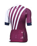 MONTON Koszulka kolarska z krótkim rękawem - SPLIT - fioletowy/biały