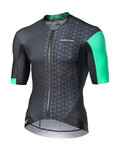MONTON Koszulka kolarska z krótkim rękawem - EAGOL - czarny/zielony