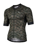 MONTON Koszulka kolarska z krótkim rękawem - CALOFLAGE - zielony/czarny
