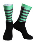 MONTON Kolarskie klasyczne skarpetki - HOSOUND - zielony/czarny