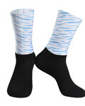 MONTON Kolarskie klasyczne skarpetki - BEALI - biały/niebieski