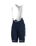 ALÉ Krótkie spodnie kolarskie z szelkami - MOVISTAR 2021 PR-R - niebieski