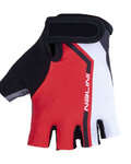 NALINI Kolarskie rękawiczki z krótkimi palcami - AIS SALITA  - biały/czerwony/czarny