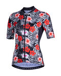 NALINI Koszulka kolarska z krótkim rękawem - AIS MODERNA 2.0 LADY - czarny/czerwony