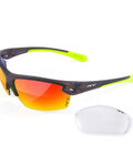 Okulary kolarskie - P4.DGK - żółty/czarny