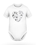 body niemowlęce - BABY CYCLING LOVER - biały