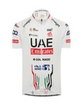PISSEI Koszulka kolarska z krótkim rękawem - UAE TEAM EMIRATES 2024 KIDS - czarny/biały/czerwony