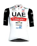 PISSEI Koszulka kolarska z krótkim rękawem - UAE TEAM EMIRATES 23 - biały/czerwony/czarny