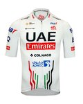PISSEI Koszulka kolarska z krótkim rękawem - UAE TEAM EMIRATES 2024 - czarny/czerwony/biały
