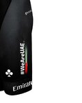 PISSEI Krótkie spodnie kolarskie z szelkami - UAE TEAM EMIRATES 2024 - czarny