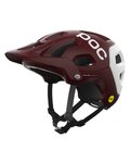 POC Kask kolarski - TECTAL RACE MIPS - bordowy/biały
