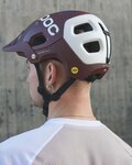 POC Kask kolarski - TECTAL RACE MIPS - bordowy/biały