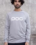 POC Letnia koszulka kolarska z długim rękawem - REFORM ENDURO - szary
