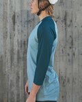 POC Koszulka kolarska z krótkim rękawem - MTB PURE 3/4 LADY - niebieski/jasnoniebieski