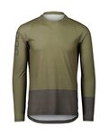 POC Letnia koszulka kolarska z długim rękawem - MTB PURE - zielony/niebieski