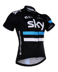 BONAVELO Koszulka kolarska z krótkim rękawem - SKY 2016 KIDS - czarny