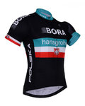 BONAVELO Koszulka kolarska z krótkim rękawem - BORA PRESEASON KIDS - czarny