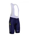 BONAVELO Krótkie spodnie kolarskie z szelkami - MOVISTAR 2017  - niebieski