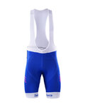 BONAVELO Krótkie spodnie kolarskie z szelkami - QUICKSTEP 2017 - niebieski