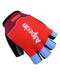 Kolarskie rękawiczki z krótkimi palcami - KATUSHA 2017 - bordowy/czerwony/jasnoniebieski