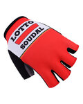 Kolarskie rękawiczki z krótkimi palcami - LOTTO 2017 - bordowy/czerwony