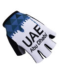 Kolarskie rękawiczki z krótkimi palcami - UAE 2017 - niebieski/biały